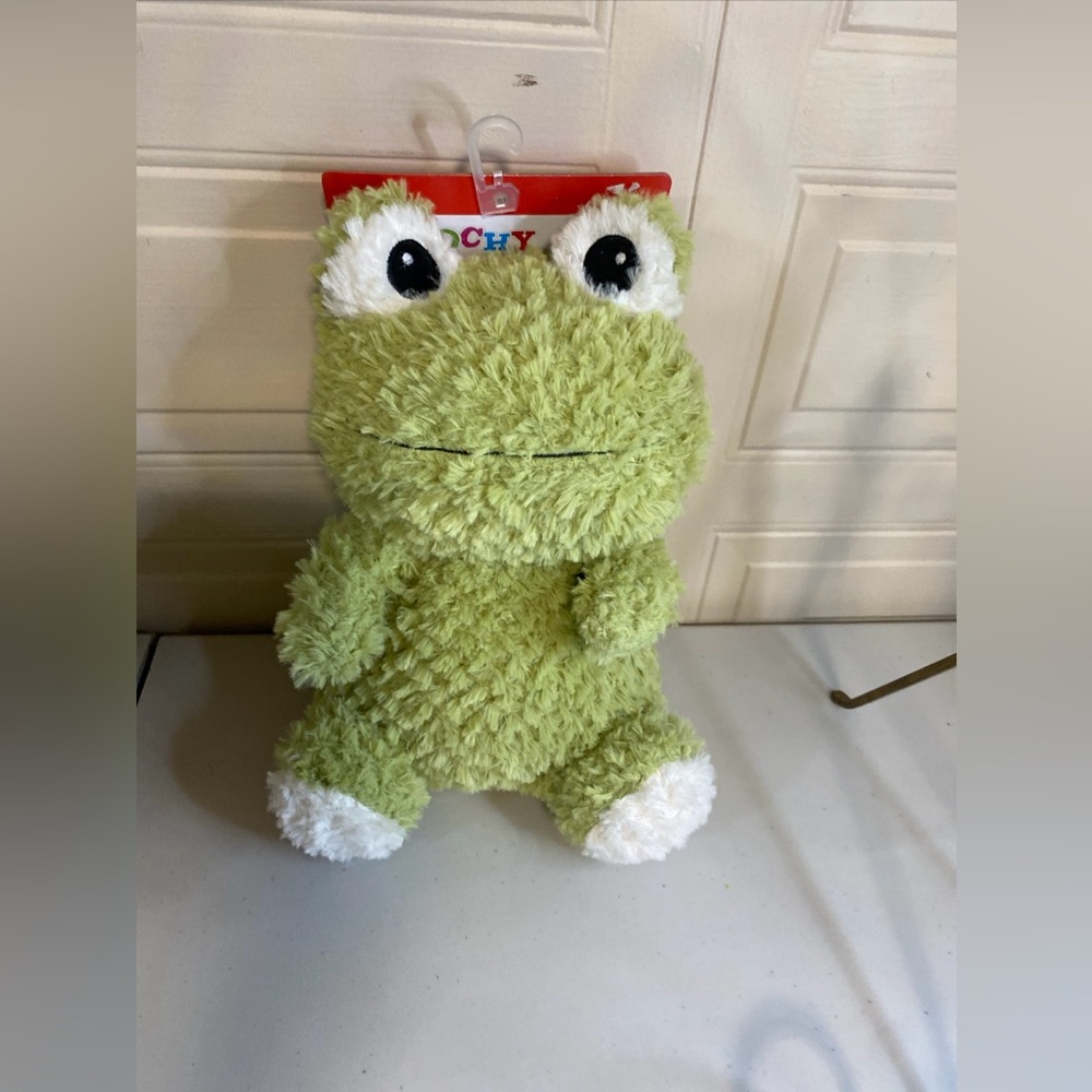 Smoochy Pet Pals ~ Frog 🐸 Clinker & Squeaker Dog Toy 12”.